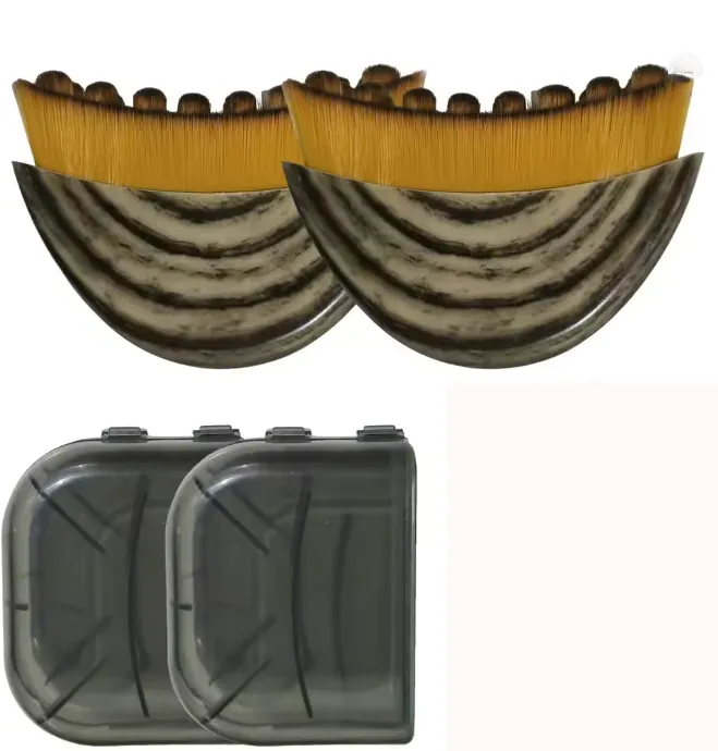 Dual Pack Wooden Massage Brush, Portable with Protective (2pcs)