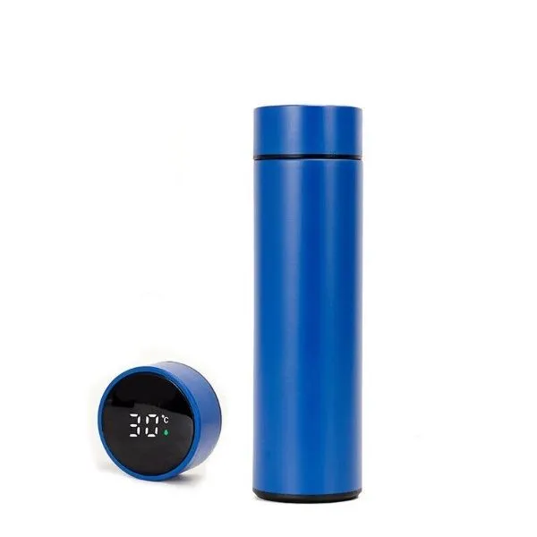 Super Smart Insulated Mug Stainless Steel Vacuum Flask-SD - Blue