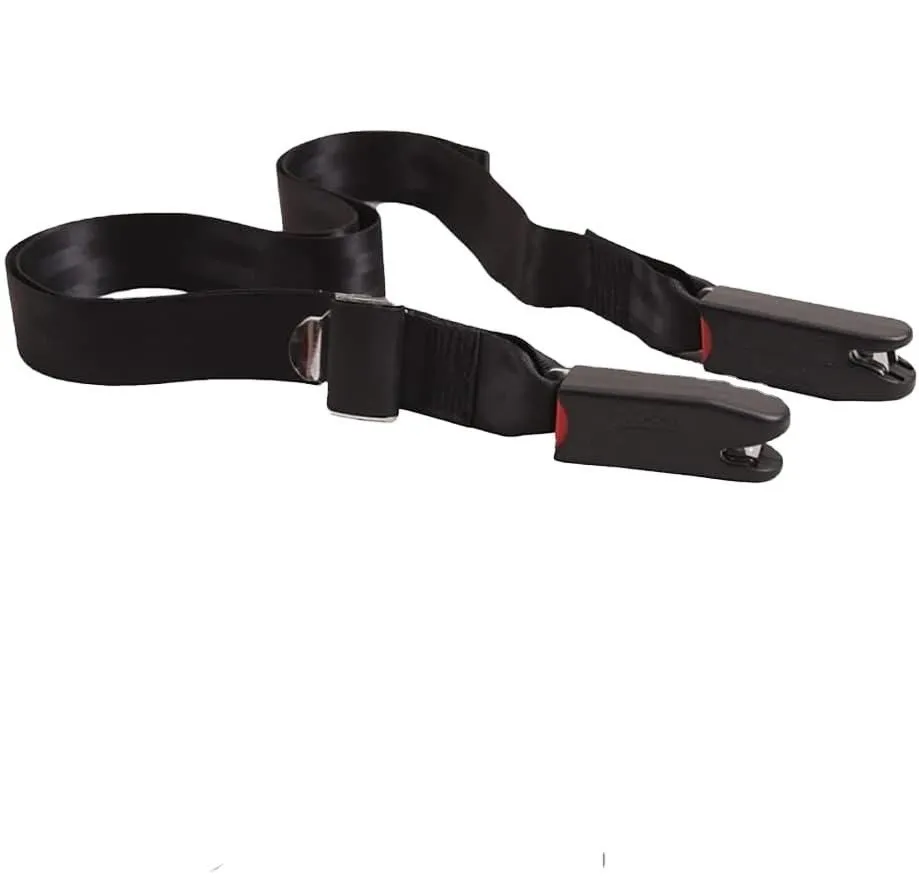Car Seat Safety Straps, Soft Padded Covers, Adjustable, Set of 2