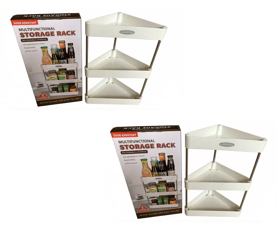 2Pack-Triangular 3-Tier Kitchen Storage Rack