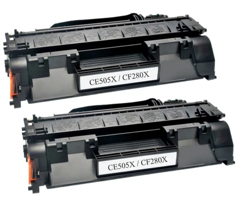Compatible HP 05X / CE505X / 80X / CF280X Black Twin Cartridges