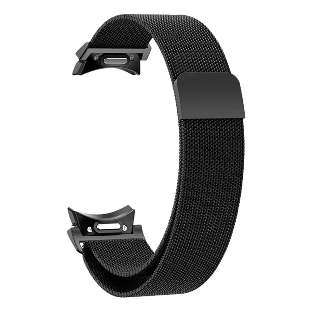 20mm One Click Milanese Band compatible with Samsung Galaxy Watch 6/5/4 - Black