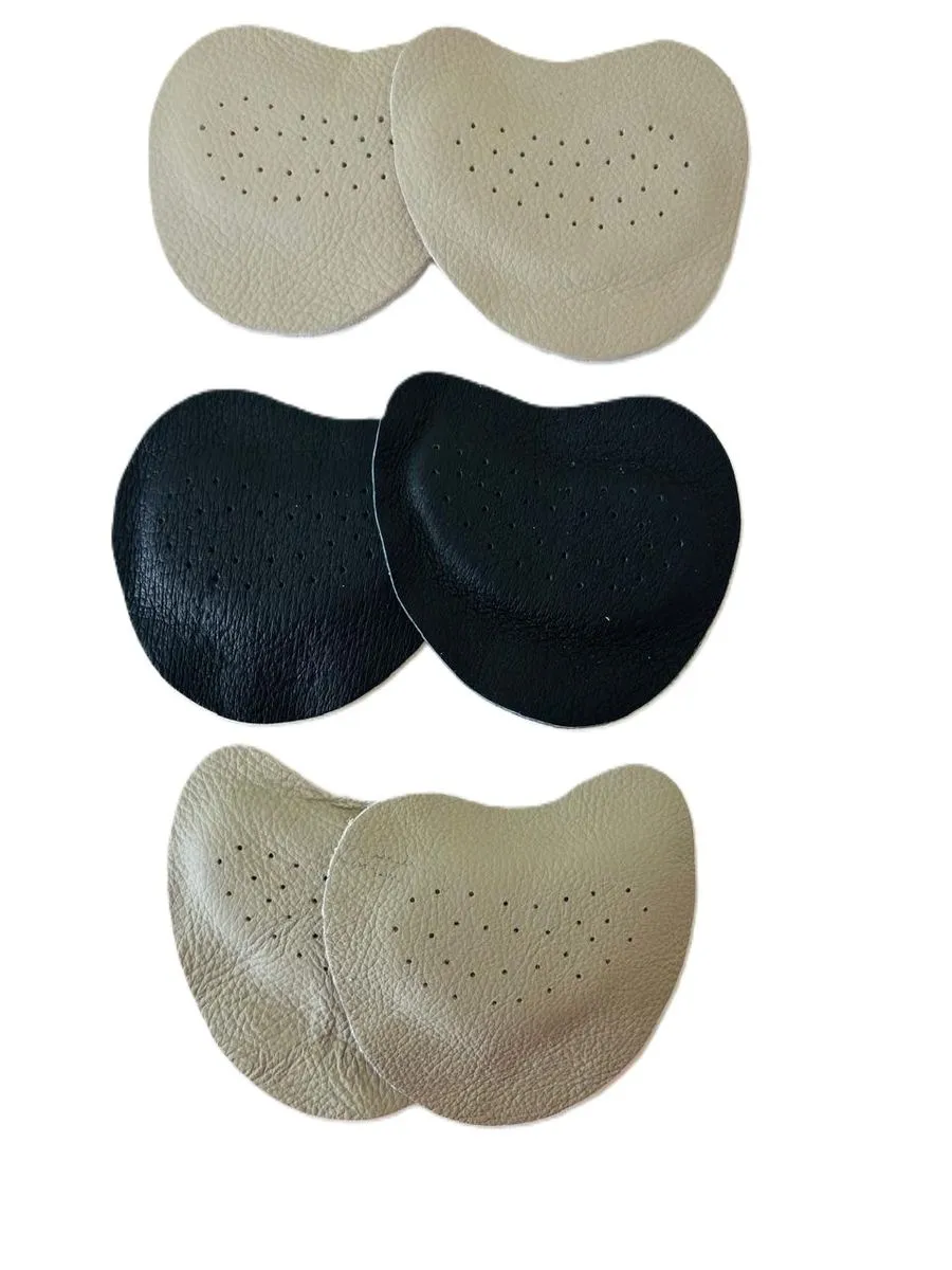 Meek-Soles Anti-Slip forefoot Cushion for High Heels - Beige & black