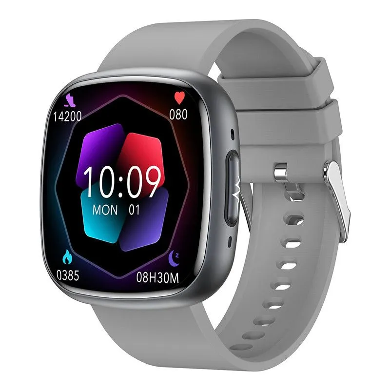 Gray ET593 1.75" AMOLED ECG Smartwatch BT Call