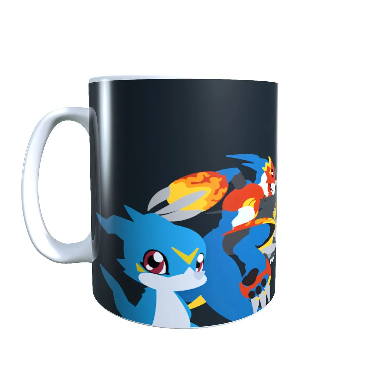 Veemon Evolutions - Digimon Themed Coffee Mug
