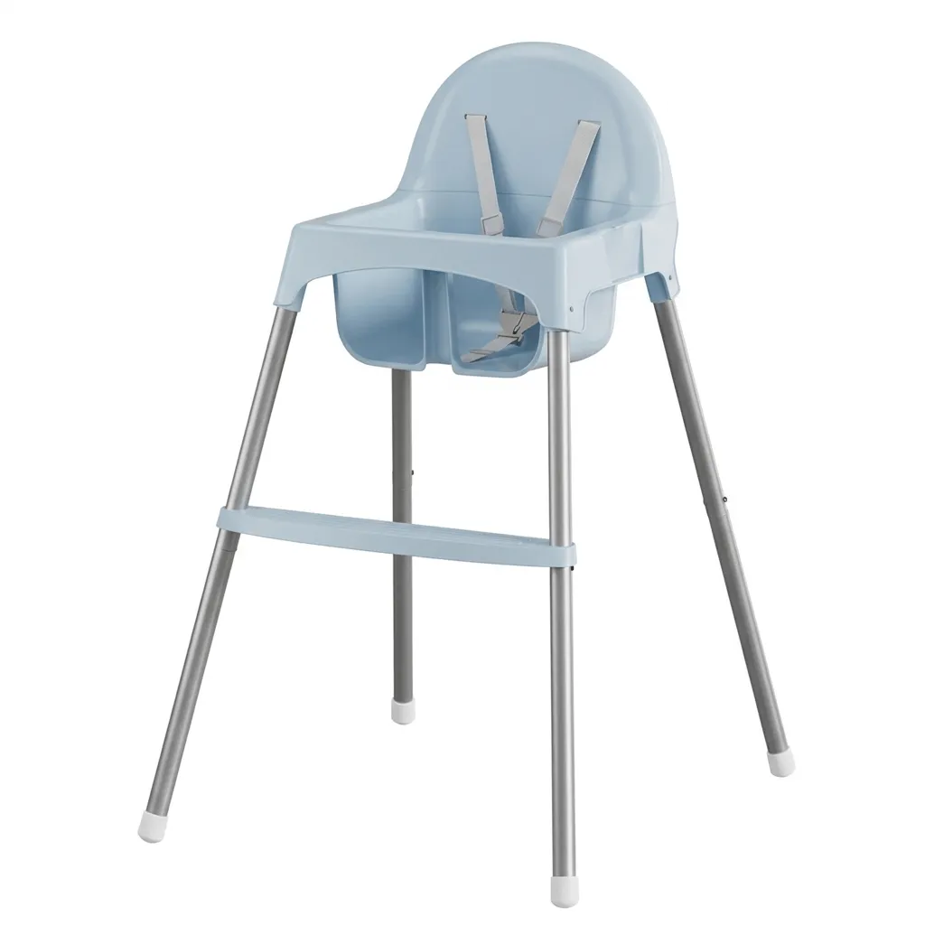 2-in-1 Adjustable Baby High Chair & Toddler Feeding Seat - Blue