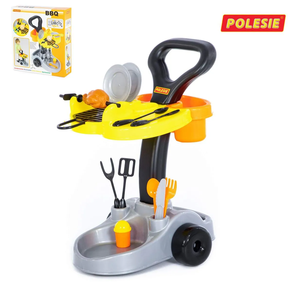 BBQ Braai Trolley Set with Accessories