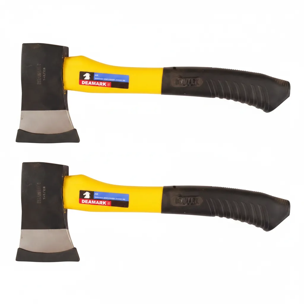 Deamark 1.5LB Hatchet with 15 Inch Fiberglass Handle for Outdoor - 2 Pack