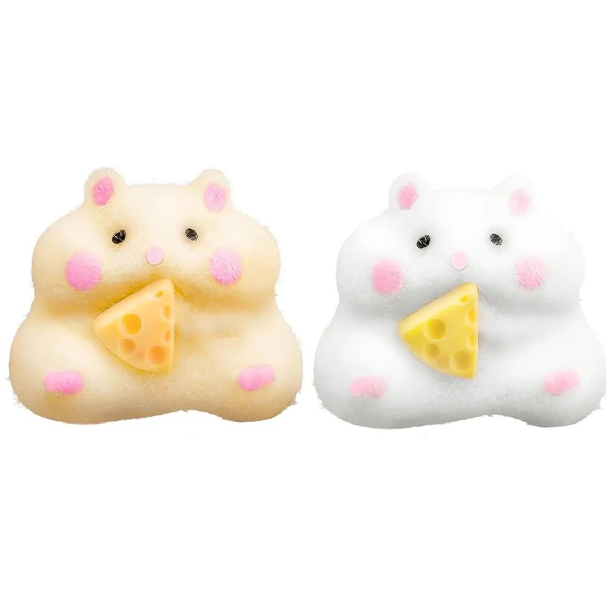 2 Pack Squishy Hamster, Soft Stress Relief Toys, Fidget Squezze Toys