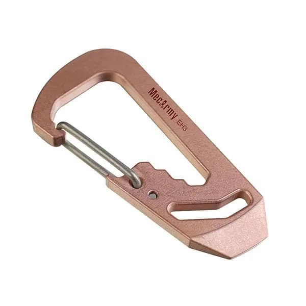 EH3 Multifunctional EDC Carabiner/Keyring (Titanium or Copper) - Copper
