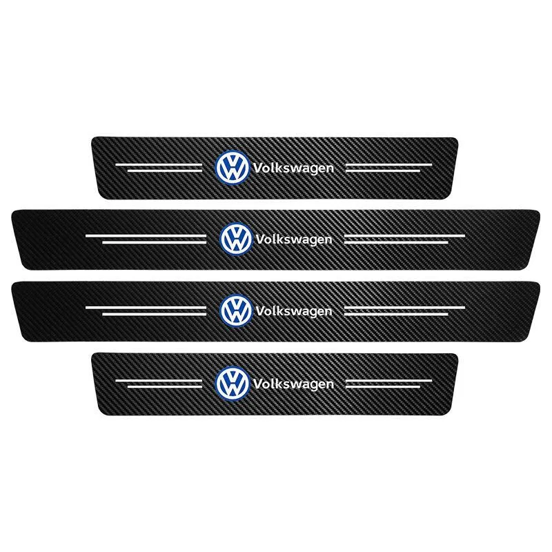 Volkswagen Carbon Fibre Vinyl Door Sills 4 Piece