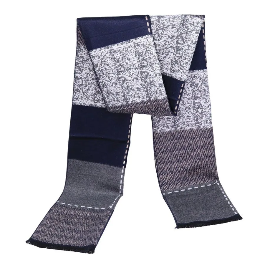 Men's Fashionable and Simple Autumn and Winter Cold-Proof Warm Scarf