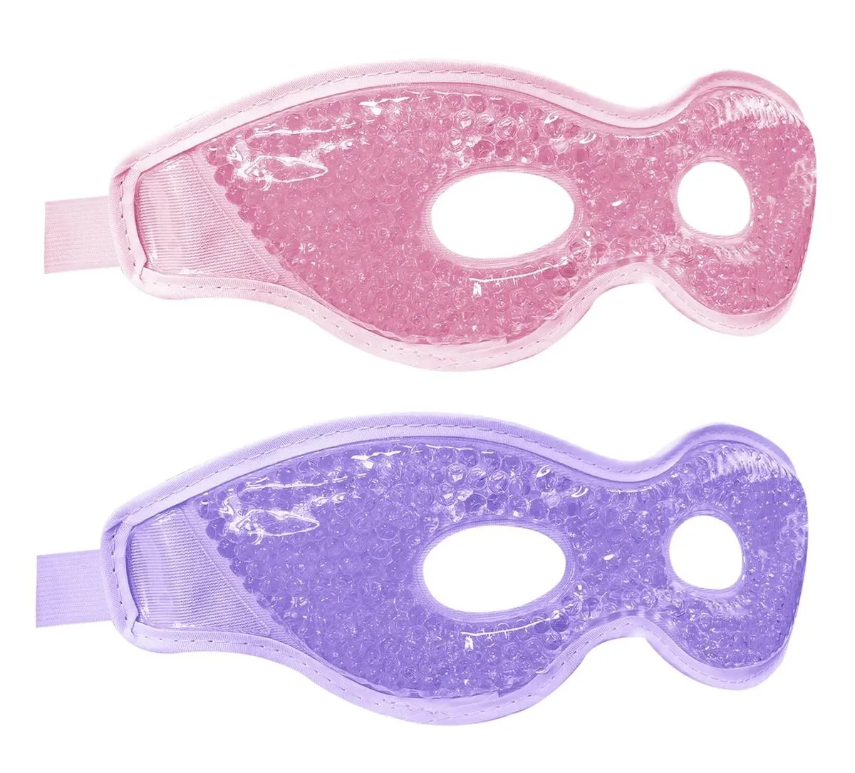 LJCZKA Hot Cold Gel Eye Mask Reusable Soft Eye Pack Puffy Eyes - 2 Pack