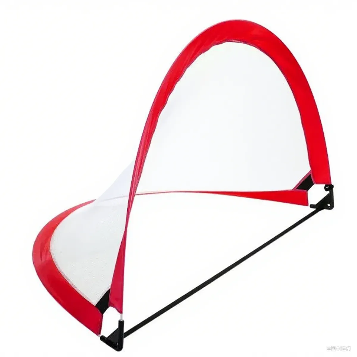 Soccer Goal Set Foldable Football Net Pop Up Soccer Net for Kids Training - Red