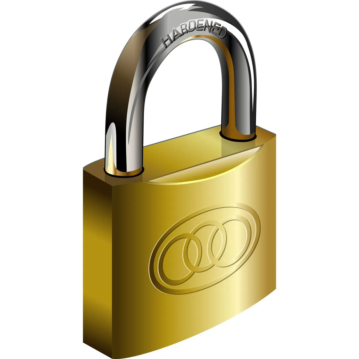 TRI-CIRCLE Heavy Duty Brass Manual Padlock - Durable Security Lock