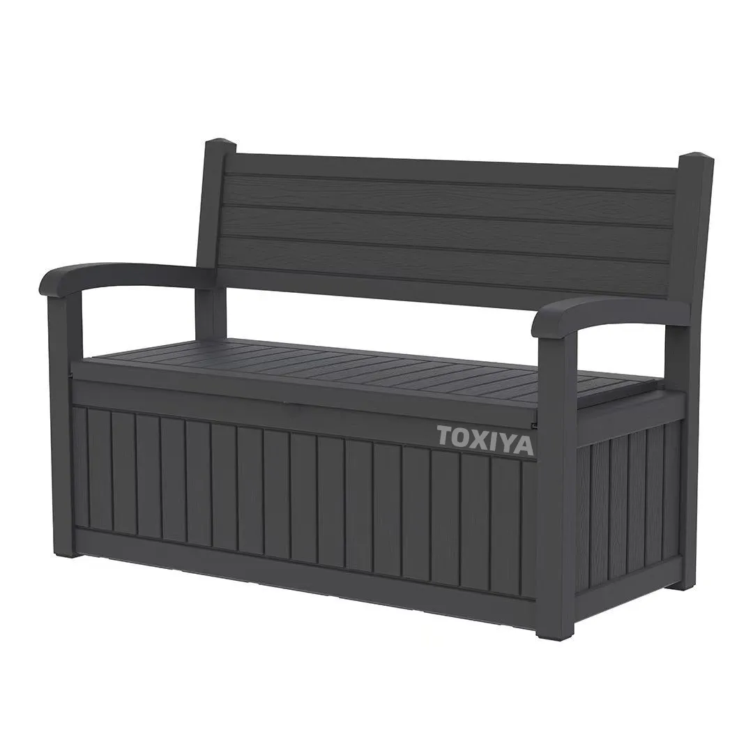 TOXIYA Outdoor Storage Bench and Storage Patio Box and Seat-212L
