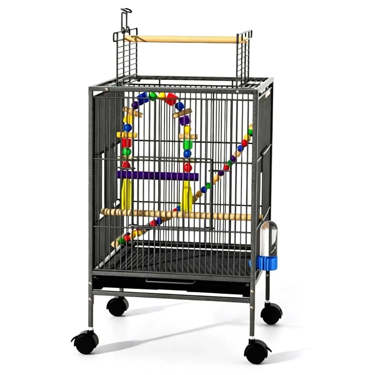 Black Bird Villa Cage | Heavy Duty | 10 Piece Complete Set - Cobbelux
