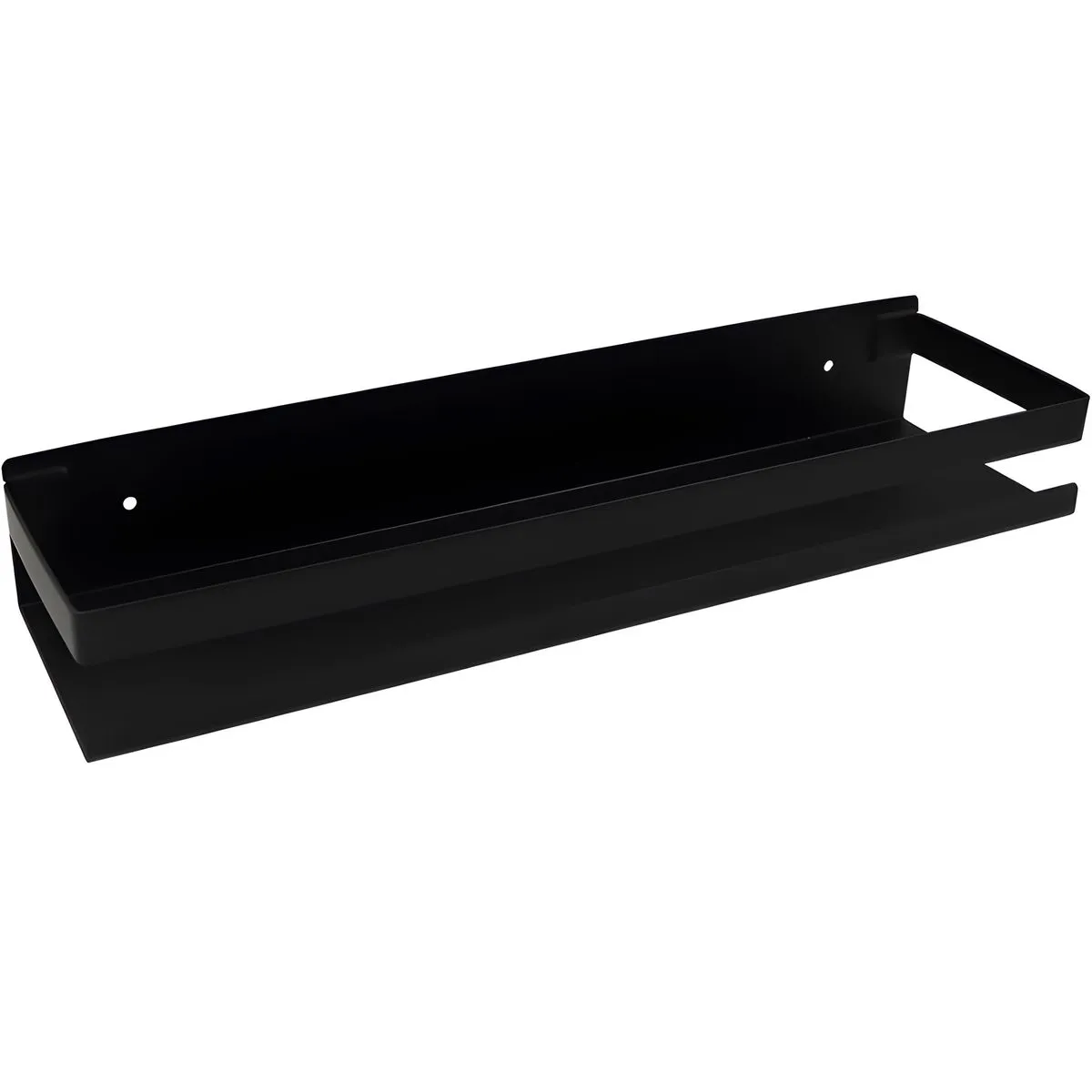 Bathroom Shower Caddy Wall Mounted Storage Shelf Kitchen Spice Rack - 40CM - Black