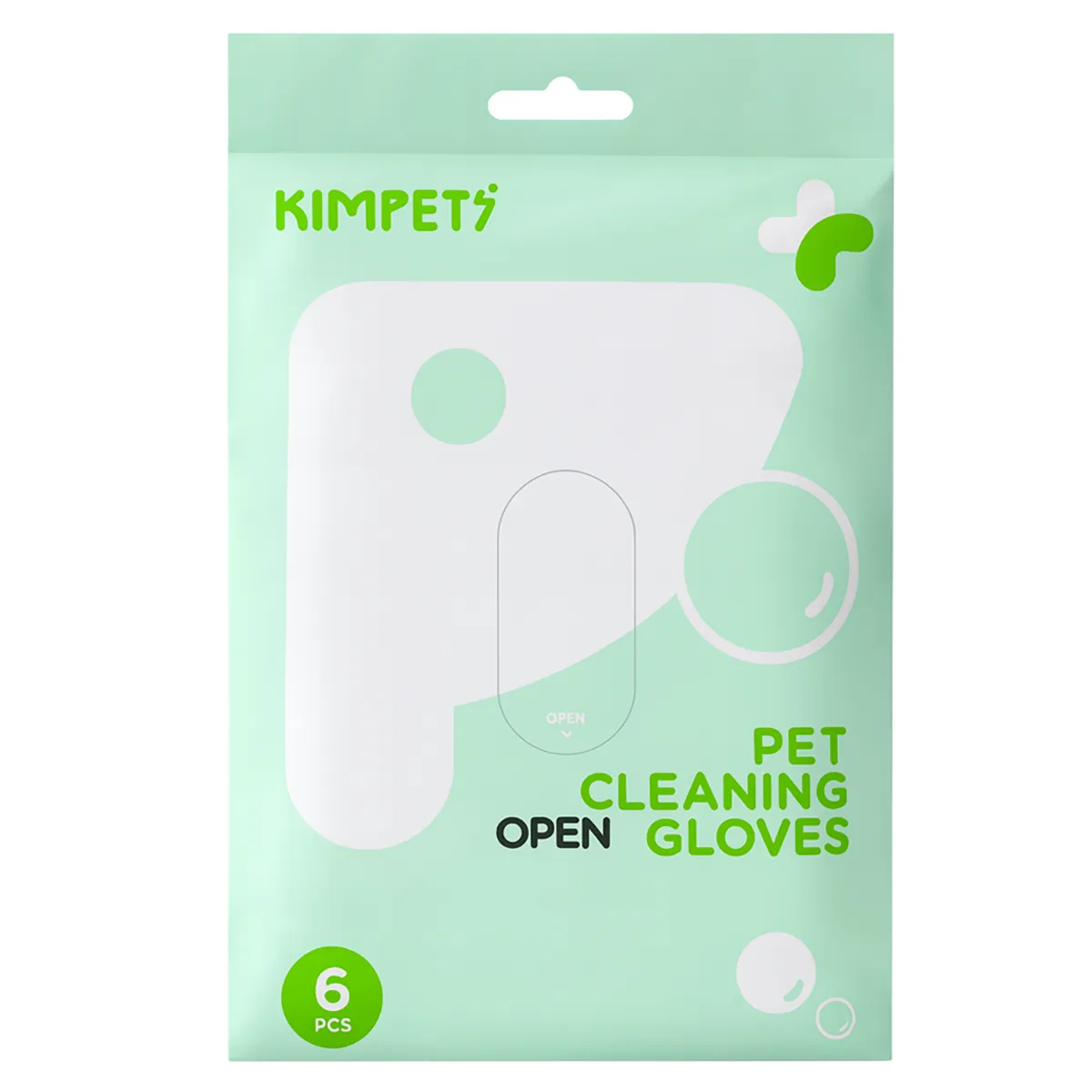 Kimpets Pet Deodorizing Disposable No-Rinse Gloves - Sakura Scent ( 6 Piece )