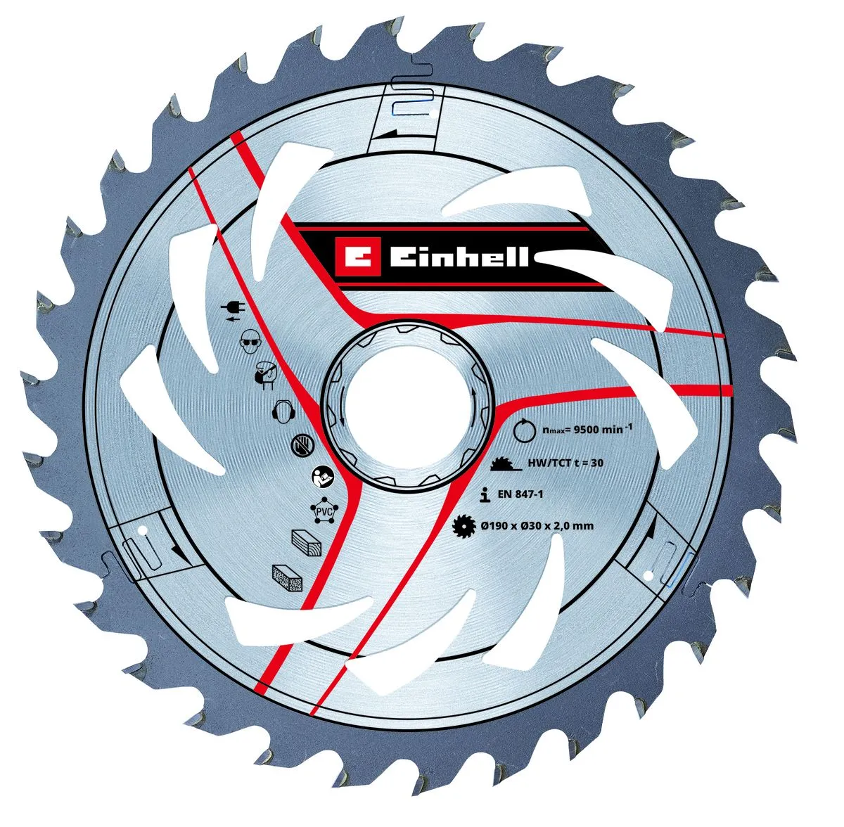 EINHELL - Saw Blade for Circular Saws TCT 190 x 30 x 30T