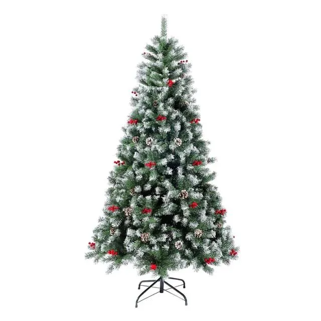 Beautiful Artificial Environmentally Friendly Christmas Tree 210CM - Green& White 