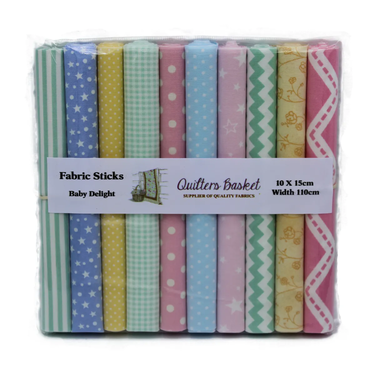 Quilters Basket- Fabric Sticks - Baby Delight