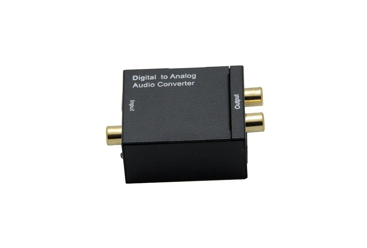 Digital to Analog Audio Converter Toslink & Coaxial IN RCA Out