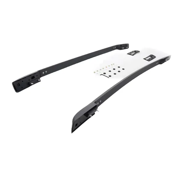 Bolt On Double Cab Roof Rails Compatible with Ford Ranger (2012-2020) - Black