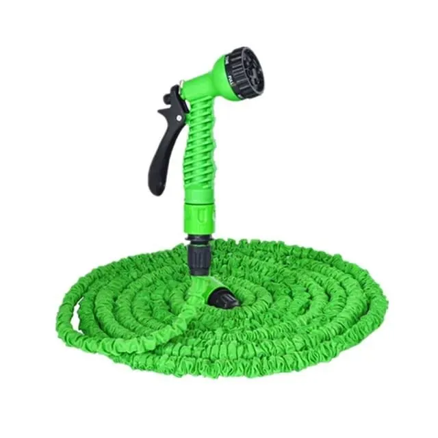 Multifunctional 50ft Water Adjustable Lightweight Expandable Garden Hose - Green