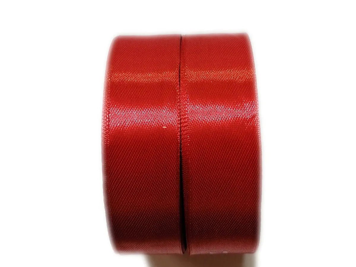 BEAD COOL - Satin Ribbon - 25mm width - Red - 42m - Bows and Wrapping