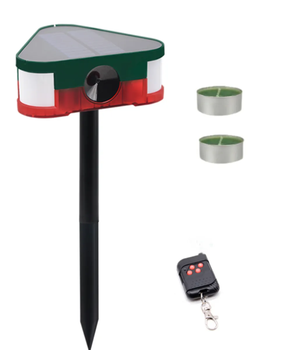 Remote Controlled Solar Infrared Sensor Alarm with Added Mosquito Tealights
