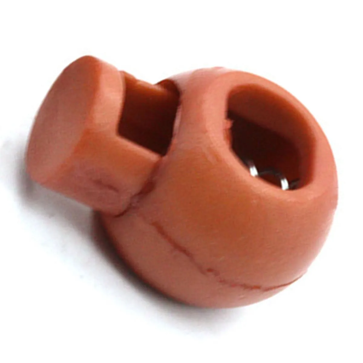 Spring Cord Lock Single Hole Round Fastener for Backpack Shoelace