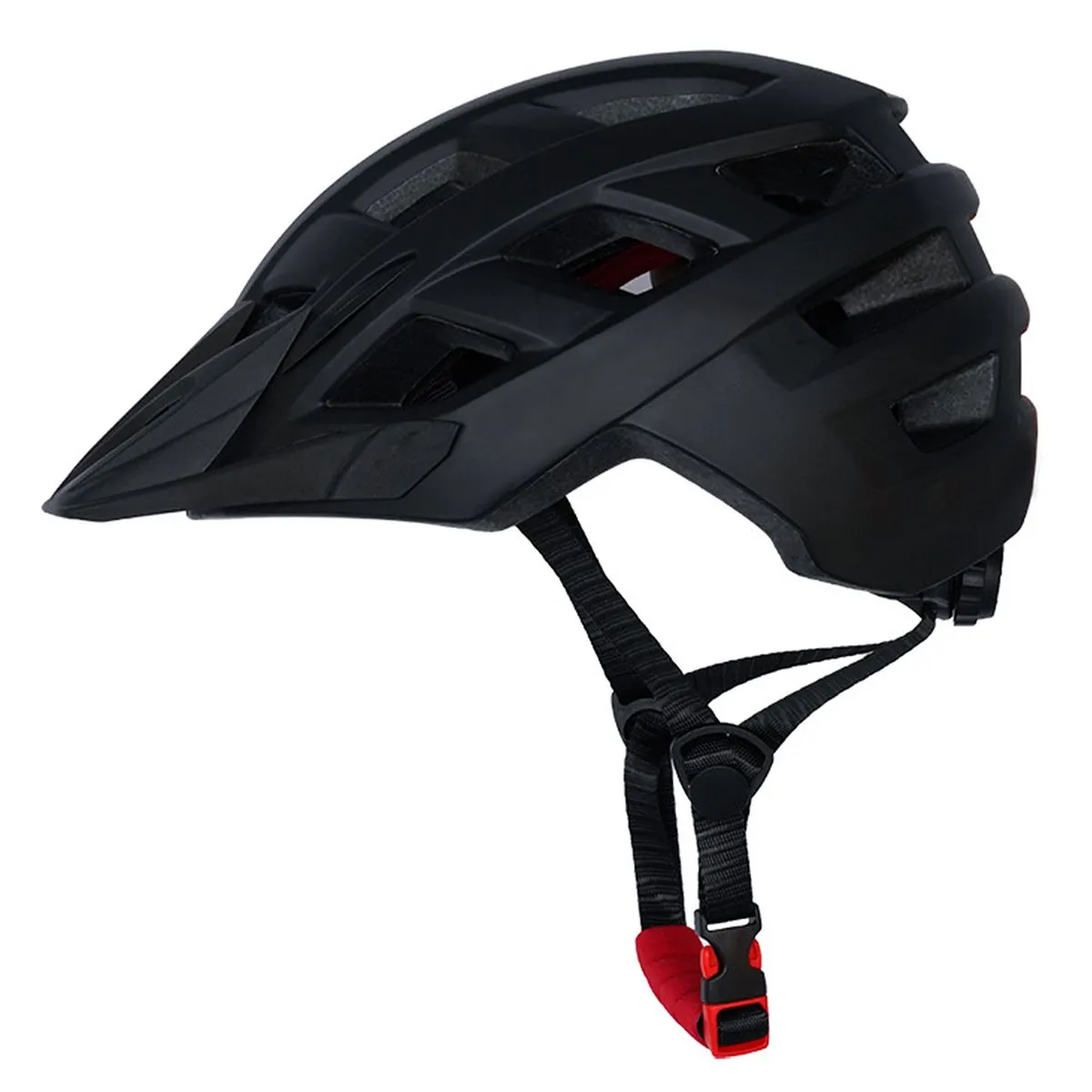 Cycling helmet City Road Urban Bike Helmet EPS Liner And Sun Visor Adult - Black