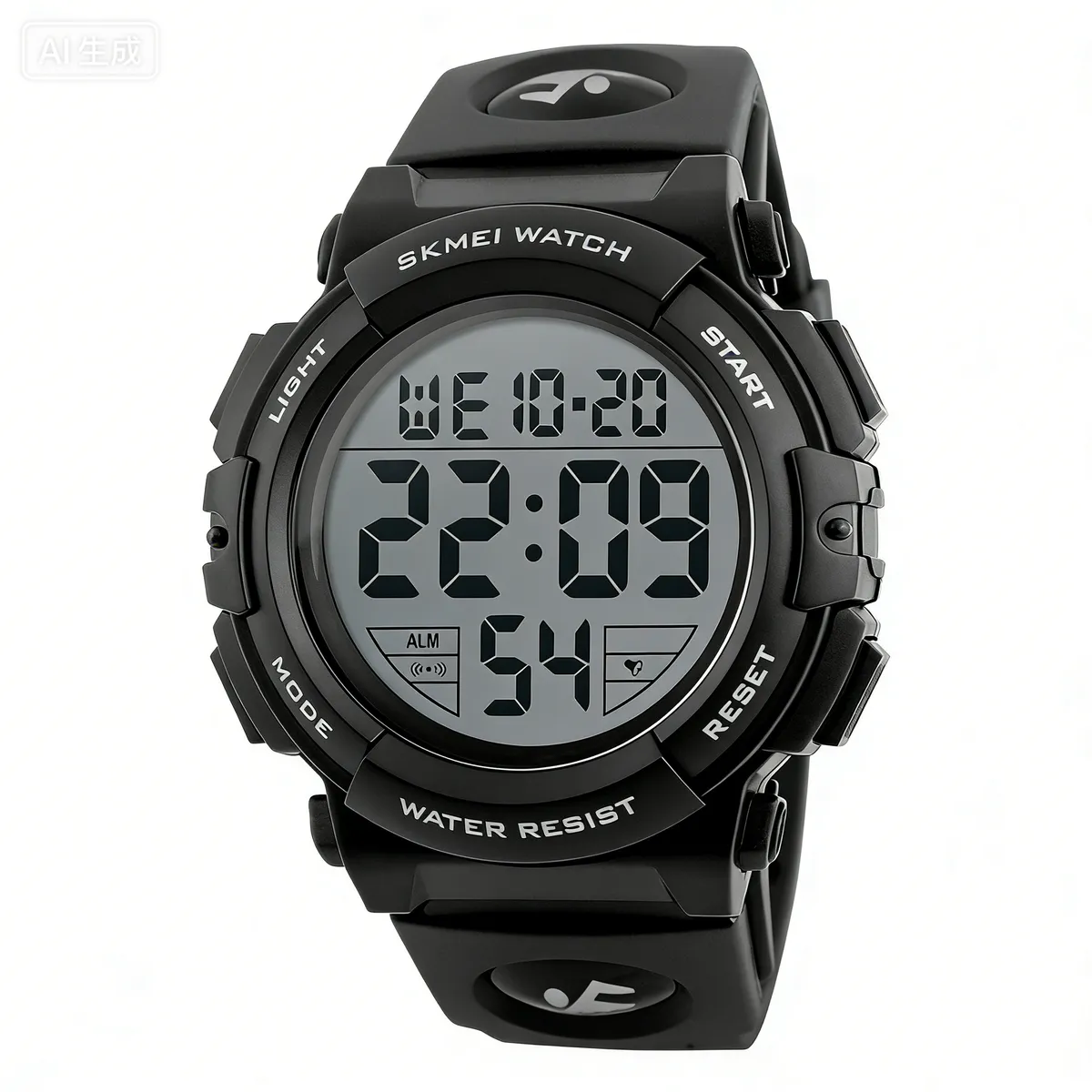 Men's Digital Sports Watch - Multi-functional Waterproof Outdoor Sports - Black