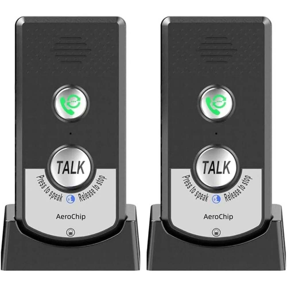2 Pack Intercoms Wireless for Home Voice Bidirectional Caller