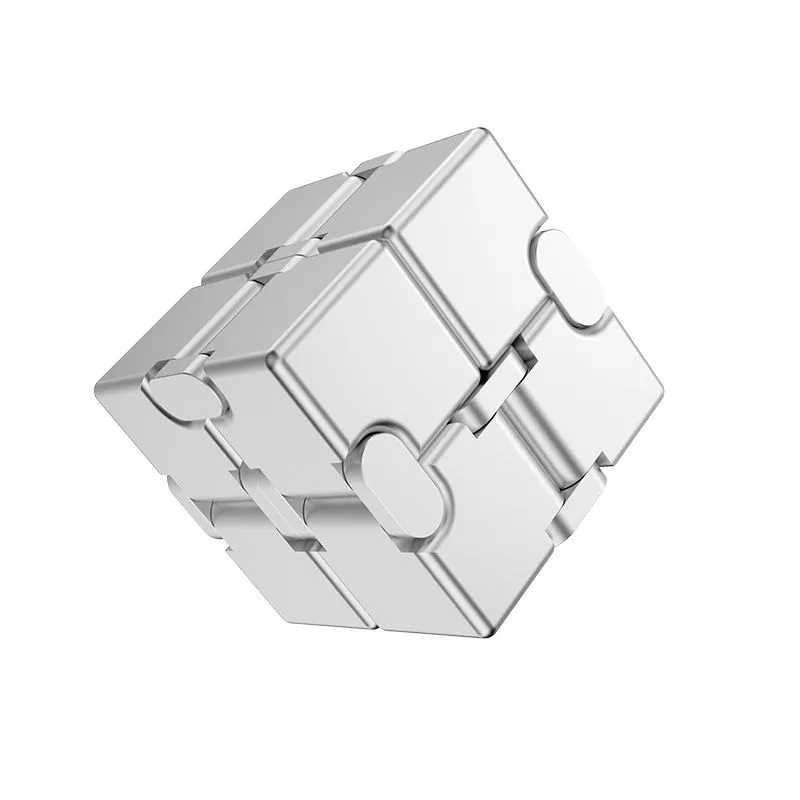 Creative Fingertip Decompression Unlimited Rubik's Cube Metal Vent Toy