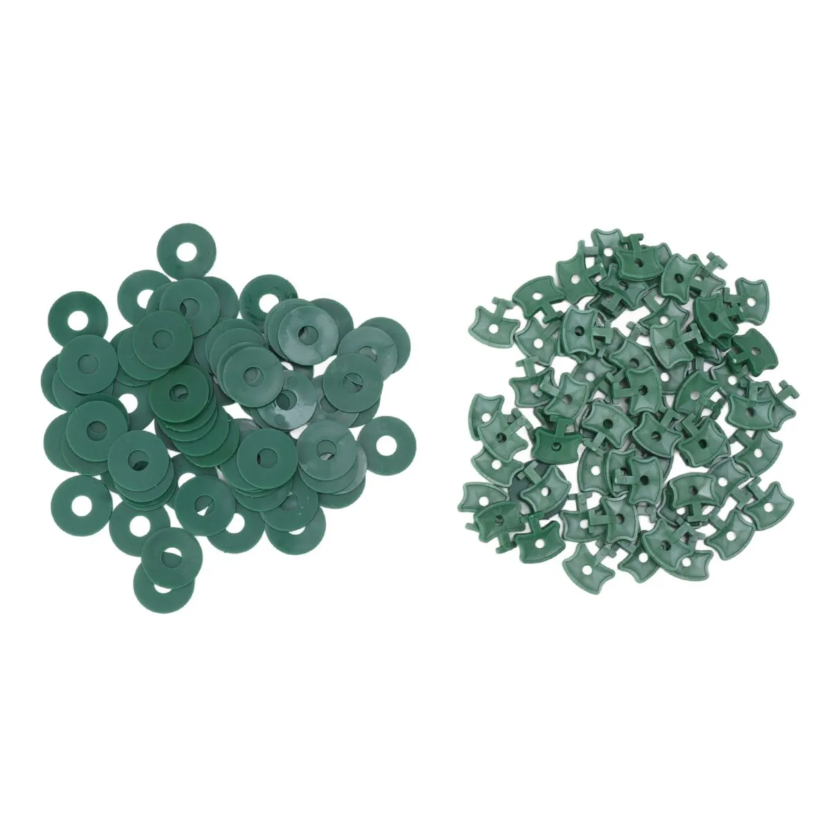 100 Pieces Greenhouse Twist Clips Plastic Shading Fixing Clips with Washers
