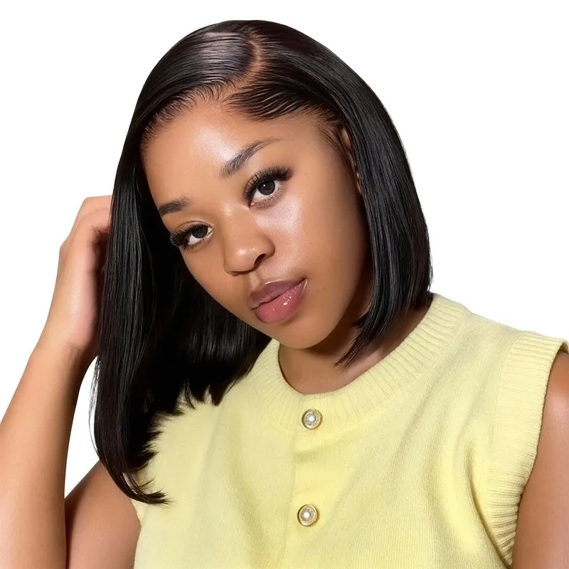 VSP 10Inch Raw Hair Vietnamese 13x4 Lace Frontal Wig Short Straight Bob Wig
