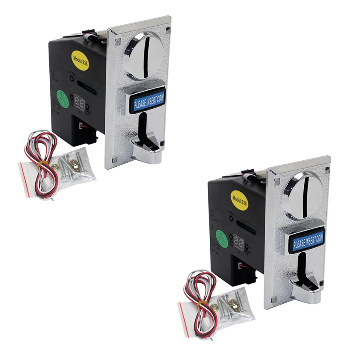 2PCS 616 Multi Coin Acceptor Electronic Roll Down Coin Acceptor