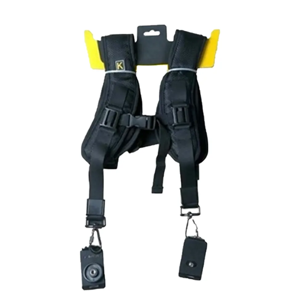 Double Dual DSLR Shoulder Camera Strap Belt