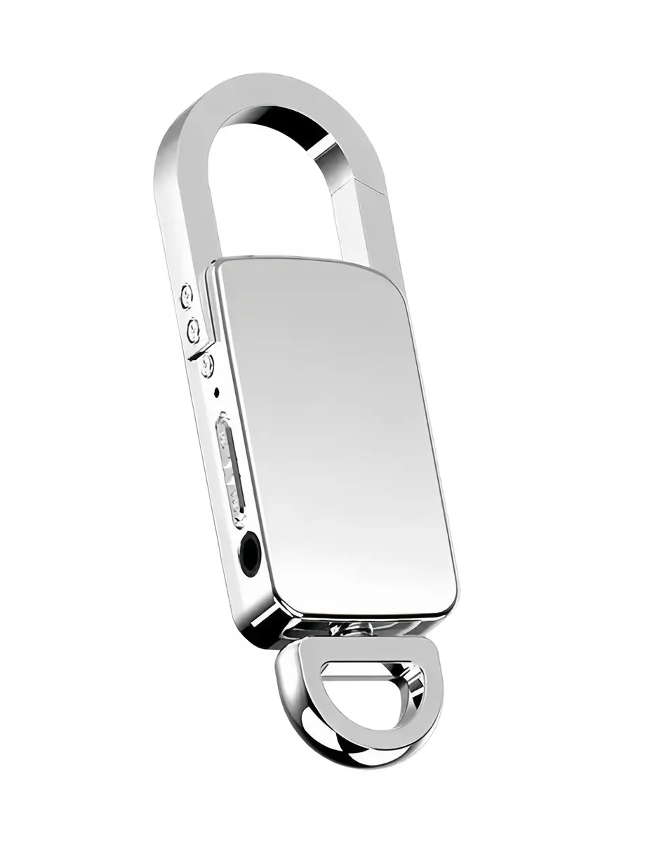 OQIMAX Spy Voice Recorder Integrated Into A Keychain,16GB,MP3 Player