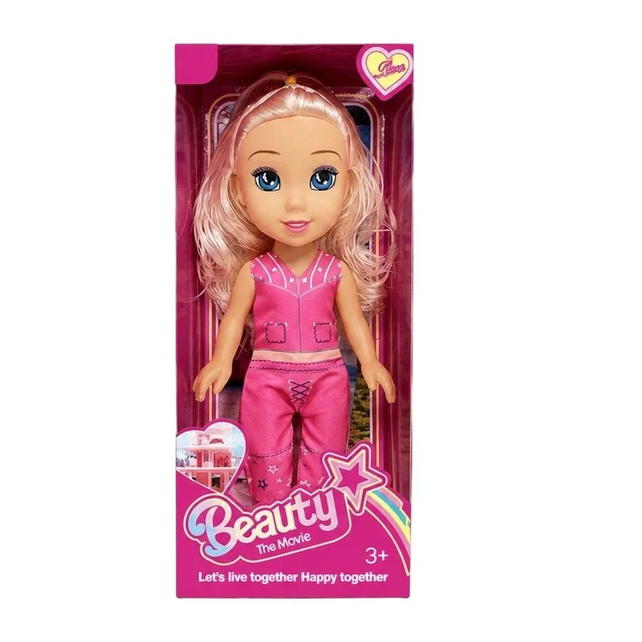 Beauty Fashion Blonde Doll in Pink Outfit