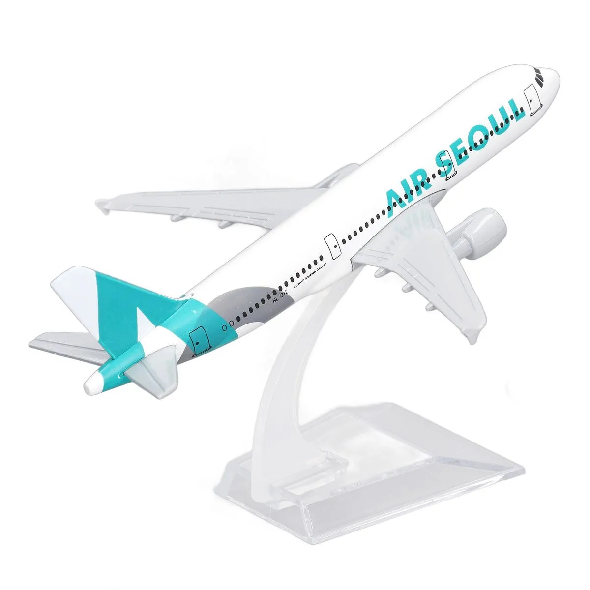 Airplane Toy 6.1in Long 5.5in Wing Strong Alloy Rich Details Model Airplane