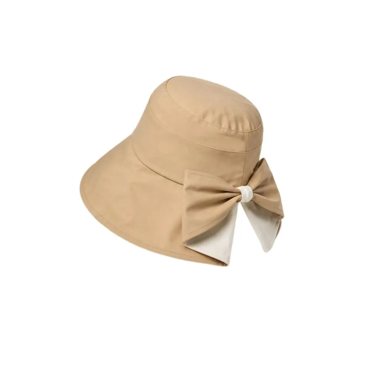 Women's Bowknot Wide Brim Sun Protective Hat