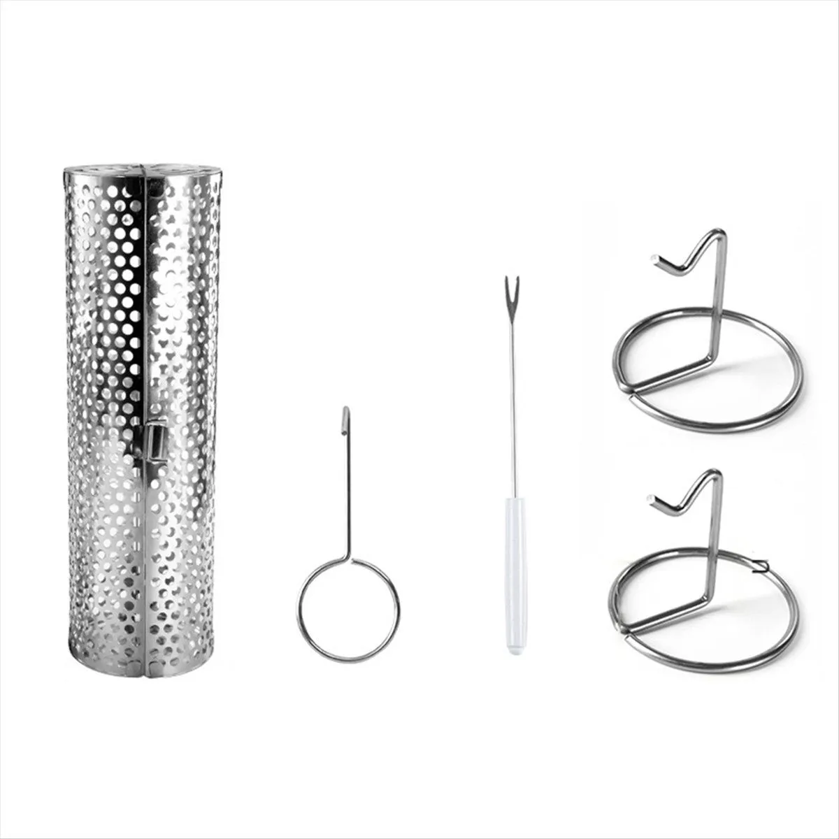 Barbecue Rolling Grill Basket Bbq Net Tube Grill Basket a
