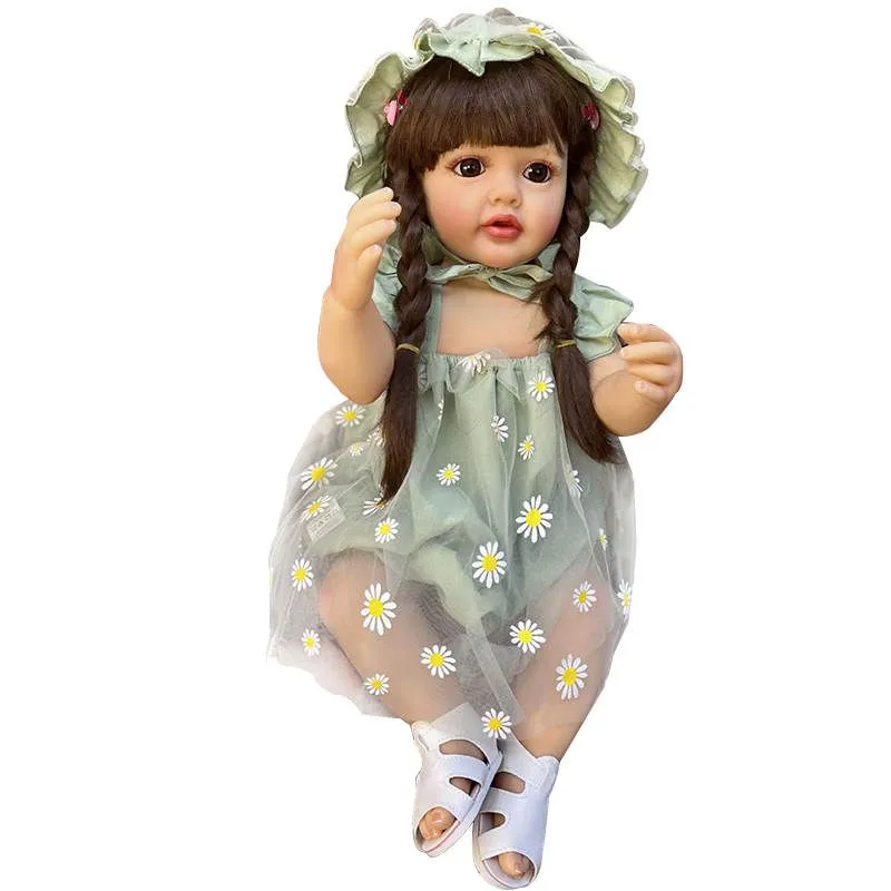 Reborn Baby Doll Realistic Girl 55Cm Silicone Full Body