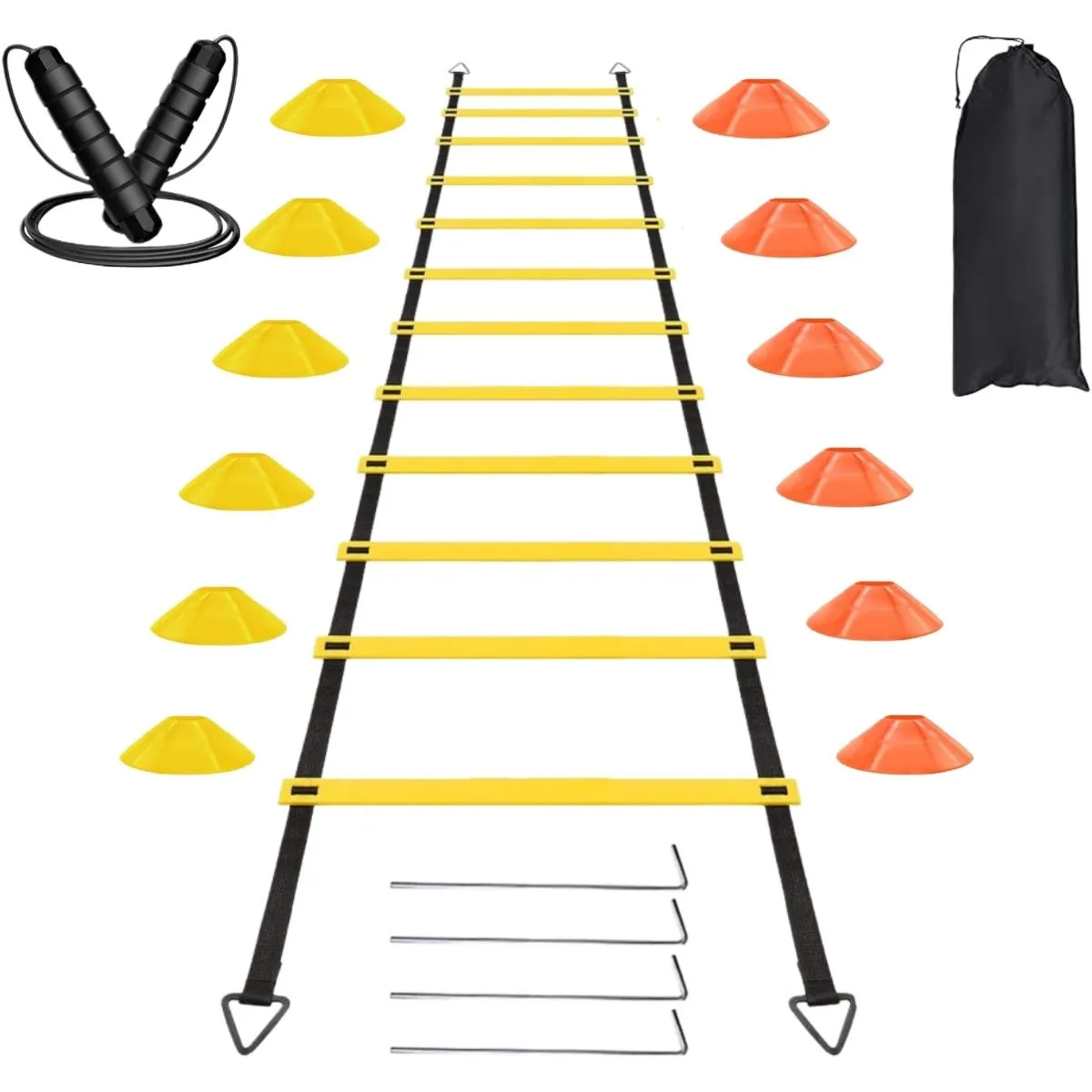Speed Training Equipment, Solo Soccer Trainer, Soccer Agility Training Set