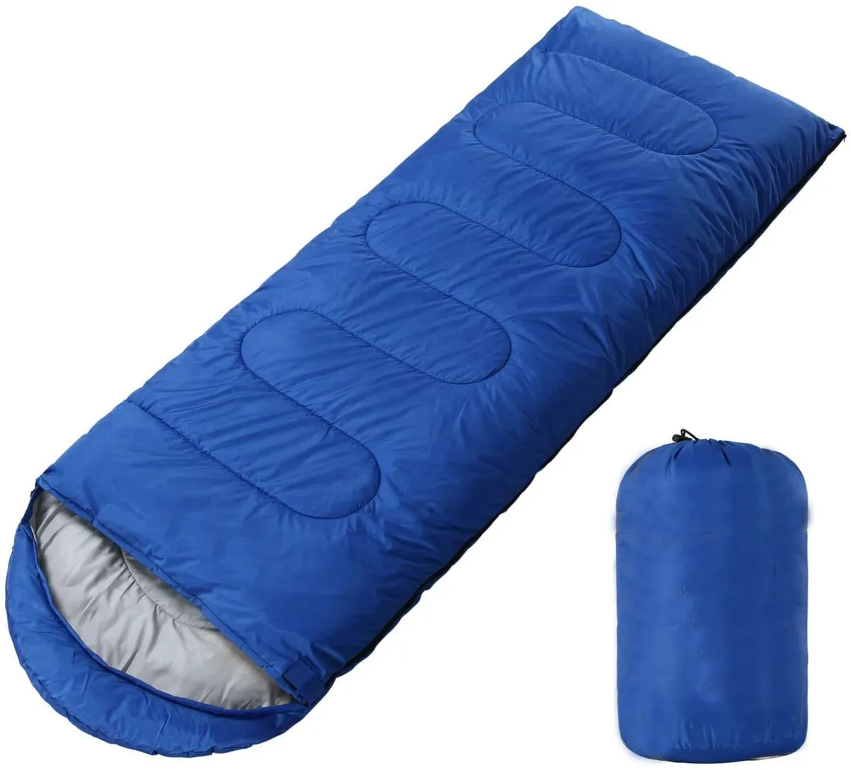 Sleeping Bag 4 Seasons Warm Cold Weather Lightweight - blue