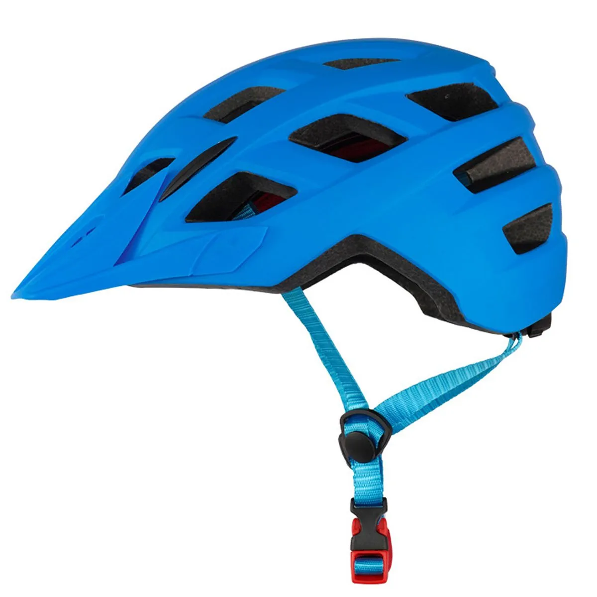 Cycling helmet City Road Urban Bike Helmet EPS Liner And Sun Visor Adult - Blue