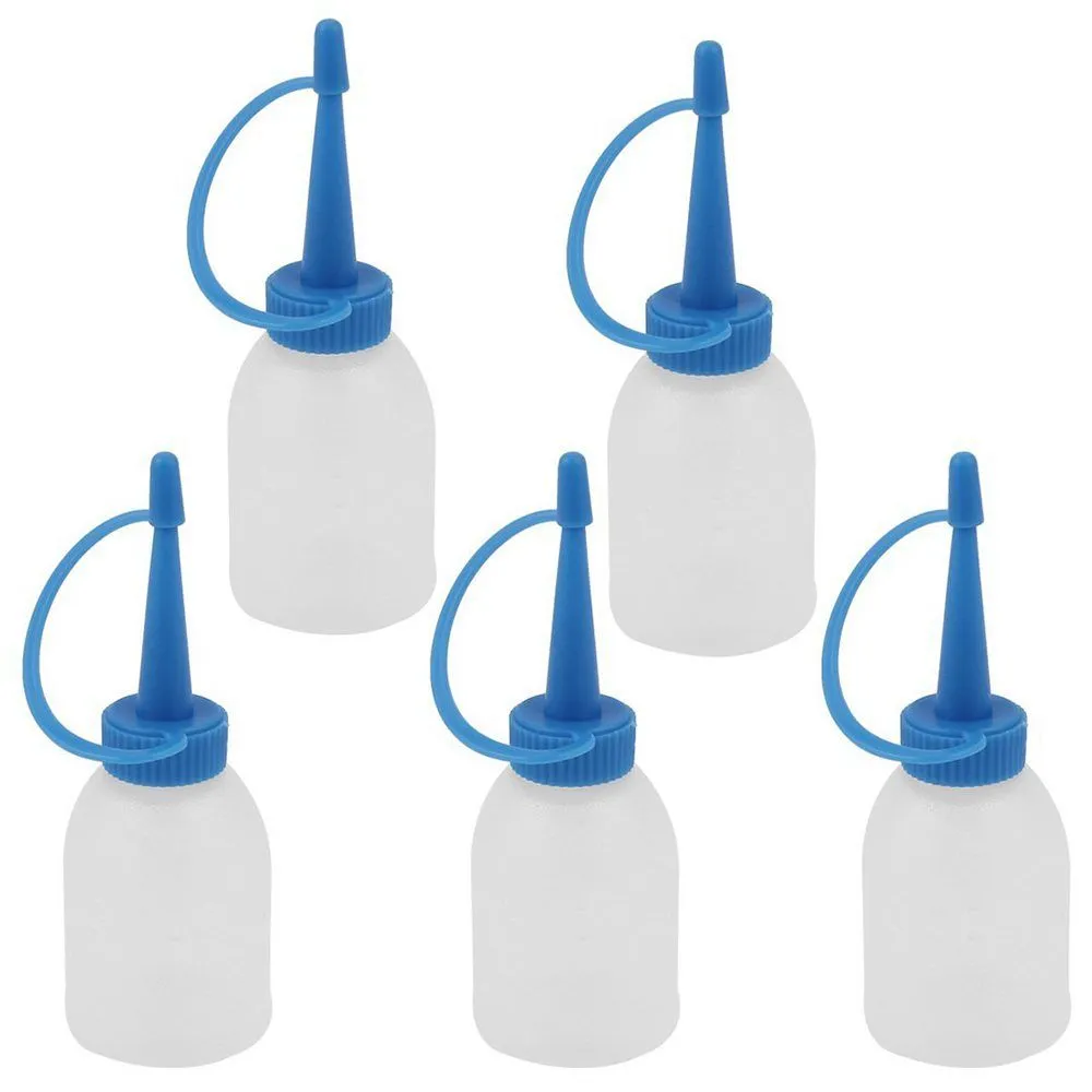 Industrial Glue Gel Oil Plastic Squeeze Bottle Dispenser 5pcs